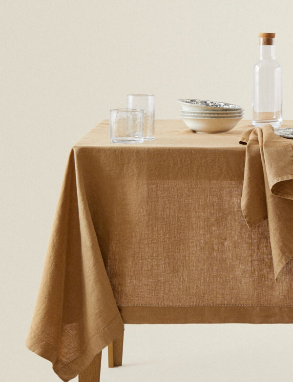 Vintage Linen Tablecloth