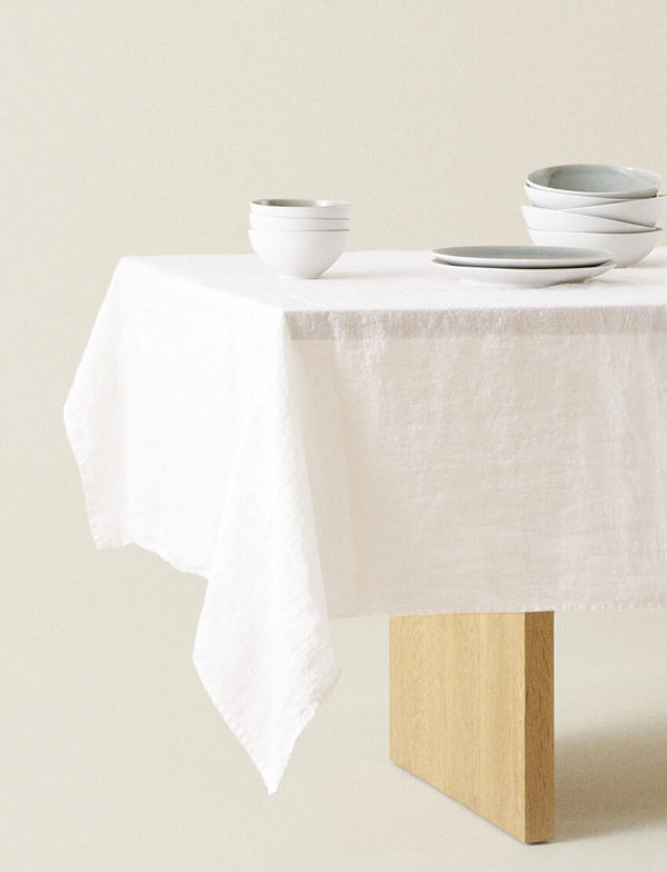 Plain Linen Tablecloth