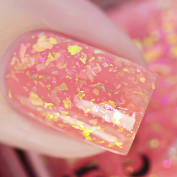 Glitter Pink Nail Polish