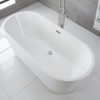 White Modern Square Bath